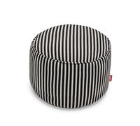 Pouf Point Terry Nero Crema