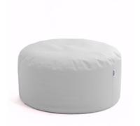 Pouf poltrona DISCO 100 Similpelle/finta pelle Jazz Imbottito Diam. 100 cm X alt. 50 cm - Colore Bianco