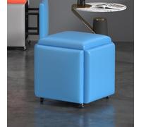 Pouf portaoggetti con rotelle girevoli, 5 in 1, trasformabile, per soggiorno, camera da letto, ufficio