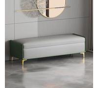 Pouf portaoggetti per camera da letto, cassapanca imbottita con gambe dorate, per ingresso, soggiorno, ottomana, letto, corridoio, elegante arredamento per la casa