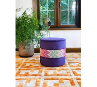 Pouf pouf poggiapiedi ottomano imbottito viola 4 Mah Jong divano letto divano...