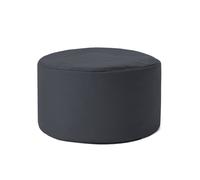 Lumaland Pouf Poltrona Sacco Sgabello | 45cm x 25cm Tavolino Indoor/Outdoor | Con riempimento flessibile in EPS [Grigio Acciaio]