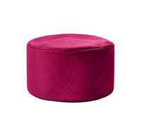 Lumaland Pouf sacco (50 L) | Sacco a sacco compatto con funzione 3 in 1: comodo sgabello, pratico tavolino ed elegante poggiapiedi per interni ed esterni I Ø 25 x 45 cm
