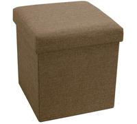 Pouf Pouff Contenitore Sgabello Pieghevole Salvaspazio in Tessuto 38 Vari Colori