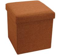 Pouf Pouff Contenitore Sgabello Pieghevole Salvaspazio in Tessuto 38 Vari Colori