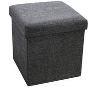 Pouf Pouff Contenitore Sgabello Pieghevole Salvaspazio in Tessuto 38 Vari Colori