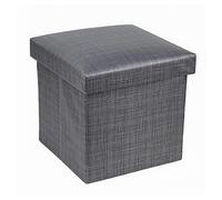 POUF PUFF CONTENITORE IMBOTTITO PORTAOGGETTI SALVASPAZIO SEDUTA 38X38X35CM 79420
