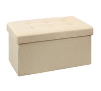 POUF PUFF PIEGHEVOLE STOCCAGGIO OTTOMANO POGGIAPIEDI SGABELLO CONTENITORE