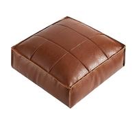 Pouf quadrato marocchino poggiapiedi, cuscino da pavimento in ecopelle per aggiungere un divano elegante e confortevole, perfetto come pouf o pouf