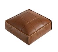 Pouf quadrato marocchino poggiapiedi, cuscino da pavimento in ecopelle per aggiungere un divano elegante e confortevole, perfetto come pouf o pouf