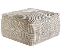 Pouf quadrato moderno in tessuto stile retrò boho per soggiorno e camera da lett