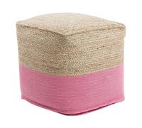 Pouf rosa 44x44cm Kirama