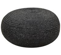 Pouf rotondo in treccia di juta di colore beige 50 cm Tifelt