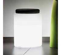 POUF ROUND TONDO LUMINOSO LED MULTICOLOR RGB BATTERIA SOLARE GIARDINO PISCINA