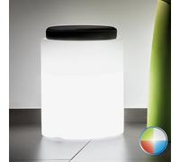 POUF ROUND TONDO LUMINOSO LED MULTICOLOR RGB CAVO GIARDINO PISCINA