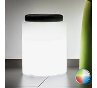 POUF ROUND TONDO LUMINOSO LED MULTICOLOR RGB CAVO GIARDINO PISCINA