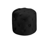 Pouf Salotto/Camera Con Bottoni Imbottito Modello Velvet Parigi In Tinta Unita