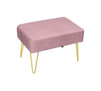 Pouf Salotto/Camera Panca Design Moderno Modello Velvet In Tinta Unita Vari Colo