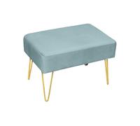 Pouf Salotto/Camera Panca Design Moderno Modello Velvet In Tinta Unita Vari Colo