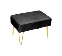 Pouf Salotto/Camera Panca Design Moderno Modello Velvet In Tinta Unita Vari Colo