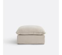 Pouf sfoderabile, poliestere screziato, ODNA Beige TU