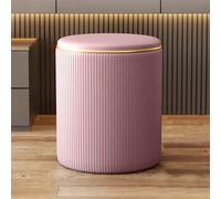 Pouf Sgabello Contenitore con Rivestimento Tramato, Poggiapiedi Sedia con Seduta Imbottita per Arredamento Interno, Cucina, Soggiorno, Salotto, Camera da Letto Decora i tuoi interni con questo belliss