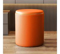 Pouf Sgabello Contenitore con Rivestimento Tramato, Poggiapiedi Sedia con Seduta Imbottita per Arredamento Interno, Cucina, Soggiorno, Salotto, Camera da Letto Decora i tuoi interni con questo belliss