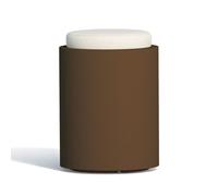 POUF TONDO ESTERNO SEDUTA ARREDO GIARDINO RESINA LAVABILE APPOGGIO SEDIA COLORI