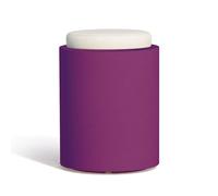 POUF TONDO ESTERNO SEDUTA ARREDO GIARDINO RESINA LAVABILE APPOGGIO VIOLA