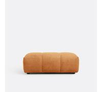 Pouf XL, velluto spesso, L109 cm, Nuria Marrone TU