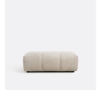 Pouf XL, velluto spesso, L109 cm, Nuria Marrone TU
