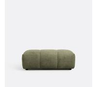 Pouf XL, velluto spesso, L109 cm, Nuria Verde TU