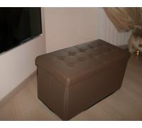 Pouff Pouf Storage Contenitore Vari Colori cm 80X40X41H Puff per Arredo Casa