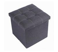 POUFF PUFF POUF CONTENITORE IMBOTTITO PORTAOGGETTI SEDUTA GRIGIO 30X30X30CM 7942