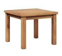 POUFGDR Tavolino in teak massiccio 45 x 45 x 36 cm | Moderno, per giardino o terrazza, montaggio semplice, design minimalista