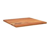 POUFGDR Tavolo in legno massiccio acacia 50 x 50 x 2,5 cm | Legno Tropicale durevole, design rustico, superficie facile da pulire, per tavolo bar o ausiliario