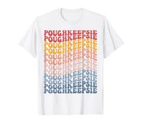Poughkeepsie City Groovy retrò Maglietta