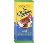 Poulain Tavoletta Cioccolato Latte Nocciola 2x95g