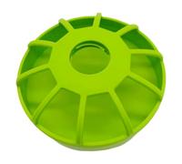 Poultry Feeder - Round Spill-Proof Non-Slip Feeding for Birds Flexible with Stable Base, Large Capacity Feeder for Cockatiel Parakeet Parrot Pigeon Quail Duck Cage Garden Yard Porch