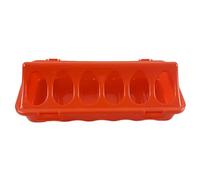Poultry Feeder Set, Chicken Coop Feeding Tray Kit, For Farm Bird Use, With Hole Design Feeding, Poultry Feeding Dish System, Quail Pigeon Coop Food Supply Accessory