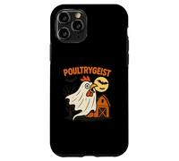 Poultrygeist Funny Chicken Ghost Halloween Pun Design Custodia per iPhone 11 Pro