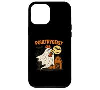 Poultrygeist Funny Chicken Ghost Halloween Pun Design Custodia per iPhone 12 Pro Max