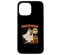 Poultrygeist Funny Chicken Ghost Halloween Pun Design Custodia per iPhone 13 Pro Max