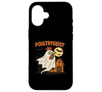Poultrygeist Funny Chicken Ghost Halloween Pun Design Custodia per iPhone 16