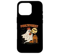 Poultrygeist Funny Chicken Ghost Halloween Pun Design Custodia per iPhone 16 Pro
