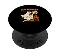 Poultrygeist Funny Chicken Ghost Halloween Pun Design PopSockets PopGrip Adesivo