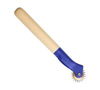 Pounce Wheel, carta da paura, per modelli di cucito con manico in legno, ruota perforante per marcatori su carta, tessuto, pelle, progetti fai da te, decorazioni per la casa, scrapbooking, biglietti