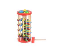 Pound And Roll Wooden Tower with Hammer Knock Toy