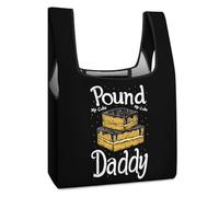 Pound My Cake Daddy - Borsa per la spesa riutilizzabile, con stampa, pieghevole, lavabile, leggera, con manico