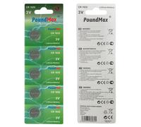 PoundMax 1632 CR1632 DL1632 - Batterie a bottone al litio da 3 V